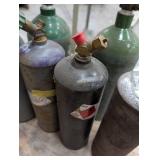 Industrial Gas Cylinder Lot Oxygen & Acetylene (5)