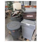 Commercial Refuse Bins on Casters (Lot of 4)