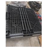 Black Plastic Nesting Pallets (Lot of 6)