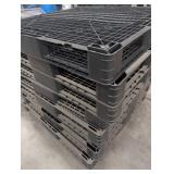 Black Plastic Nesting Pallets (Lot of 6)