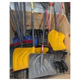 Snow Shovel Mixed Lot in Wooden Crate