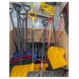 Snow Shovel Mixed Lot in Wooden Crate