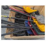 Snow Shovel Mixed Lot in Wooden Crate