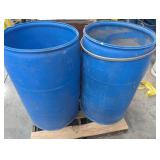Blue Plastic Drums (Lot of 2)