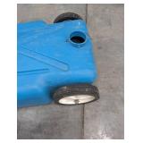 Blue Rolling Plastic Water Tank