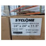 Syclone 55021 Standard Capacity HEPA Filter 24 X 24 X 11.5 in (Lot of 3)