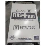 Total Tool Class B First Aid Cabinet Mixed Lot