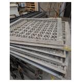 Industrial Metal Grille Panels Mixed Lot
