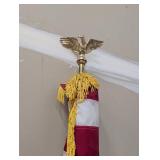Decorative American Flagpole With Eagle Finial