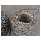 Barbed Wire Fence Rolls (Lot of 2)