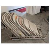 Folding Chairs on Rolling Cart