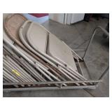 Folding Chairs on Rolling Cart