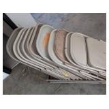 Folding Chairs on Rolling Cart
