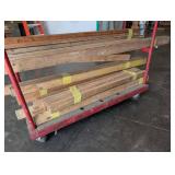 Assorted Lumber Bundle on Rolling Cart