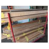 Assorted Lumber Bundle on Rolling Cart