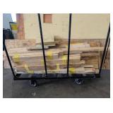 Rolling Lumber Cart With Assorted Lumber