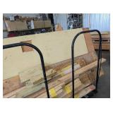 Rolling Lumber Cart With Assorted Lumber