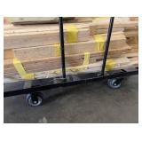 Rolling Lumber Cart With Assorted Lumber