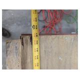 Industrial Work Table Heavy-Duty Wooden Top