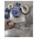 Wire Rope Block Mixed Lot 4 Ton 2 Ton Snatch Blocks