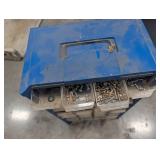 Blue Parts Cabinet Assorted Hardware Mixed Lot