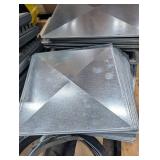 Mixed Lot HVAC Sheet Metal Vent Caps, Registers & Flex Duct