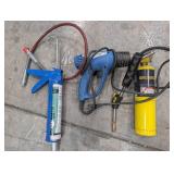 Caulk Gun, Heat Gun & Bernzomatic Torch Mixed Lot