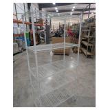 White Wire Shelving Unit 4-Tier