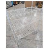 White Wire Shelving Unit 4-Tier