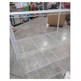 White Wire Shelving Unit 4-Tier