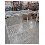 White Wire Shelving Unit 4-Tier