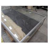 Vintage Glass Display Case With Wood Base 70 X 36 X 16 in