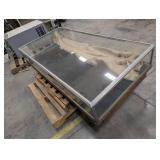 Vintage Glass Display Case With Wood Base 70 X 36 X 16 in
