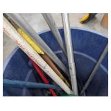 Janitorial Cleaning Tool Mixed Lot in Blue Tote
