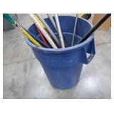 Janitorial Cleaning Tool Mixed Lot in Blue Tote