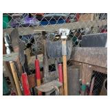 Garden Tool Mixed Lot of Shovels, Hoes & Rakes