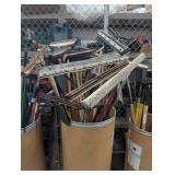 Mixed Lot of Push Brooms and Floor Squeegees