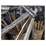 Mixed Lot of Push Brooms and Floor Squeegees