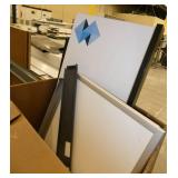 Box of whiteboards, cube wall, etc