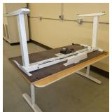 Two electric adjustable height tables/desks