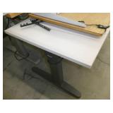 Two electric adjustable height tables/desks