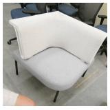 Two modern waiting room chairs 29x29