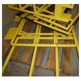 Group of 5-8 ft safety railing including a gate