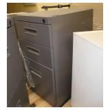 3 file cabinets 2 brown and one white