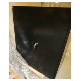 One steel storage cabinets 36 wide 18 deep 41 high - black
