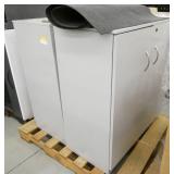 Two Metal 2-drawer storage cabinets 36x18x40