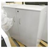 Two Metal 2-drawer storage cabinets 36x18x40