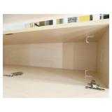 Wood wardrobe unit, white storage part is 24w 23d 56t