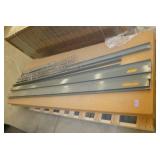 Garage shelving unit, boards are 3x8ft, uprights are 84 tall
