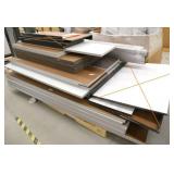 Pallet of various size table tops, approx 24